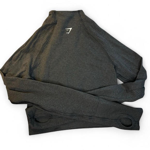 Gymshark Vital Crop Top – Dark Gray, Size S - Picture 5 of 10